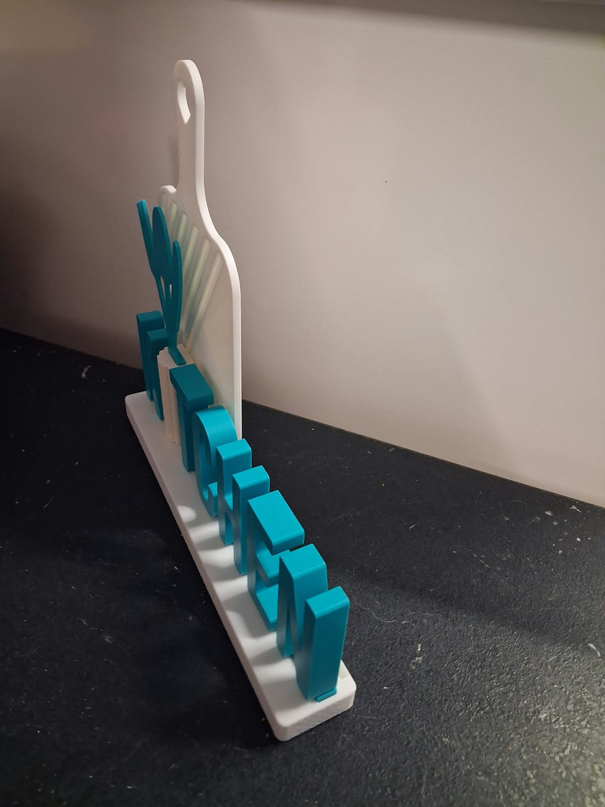 Modern 3D Printed 'KITCHEN' Freestanding Sign | Country Cottage Kitchen Decor & Shaker Style Centerpiece | New Home Gift
